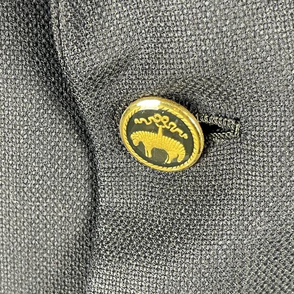 Brooks Brothers Loro Piana Golden Fleece Blazer Mens 44R Blue Gold Button 130s - Picture 7 of 16